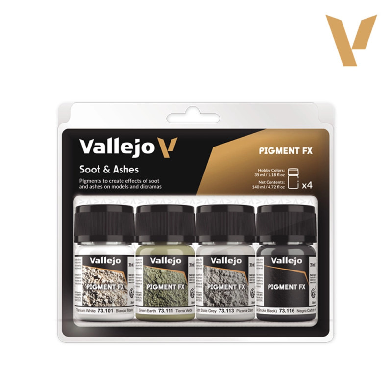 Set de Pigment FX 4x35ml - Suie et Cendres - VALLEJO 73.193