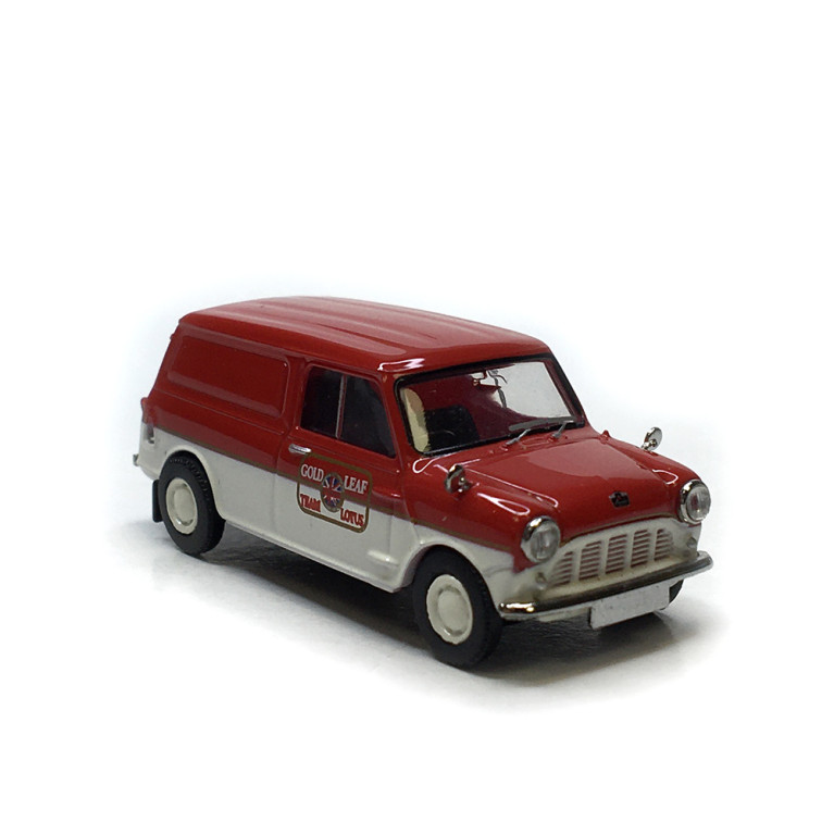 Austin Mini Countryman Van, Gold Leaf team Lotus, 1960 - Brekina 15367 - HO 1/87