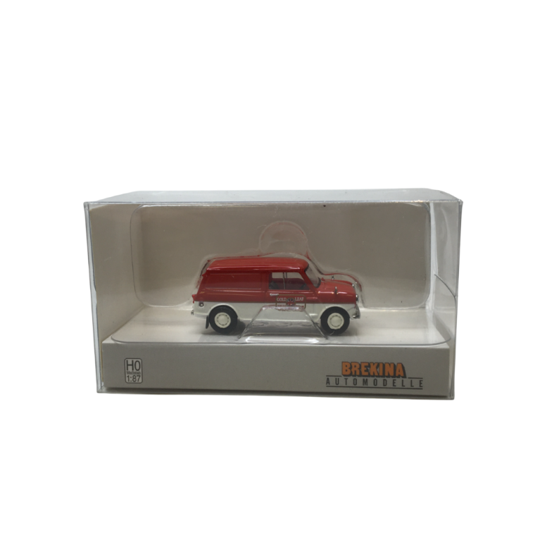 Austin Mini Countryman Van, Gold Leaf team Lotus, 1960 - Brekina 15367 - HO 1/87