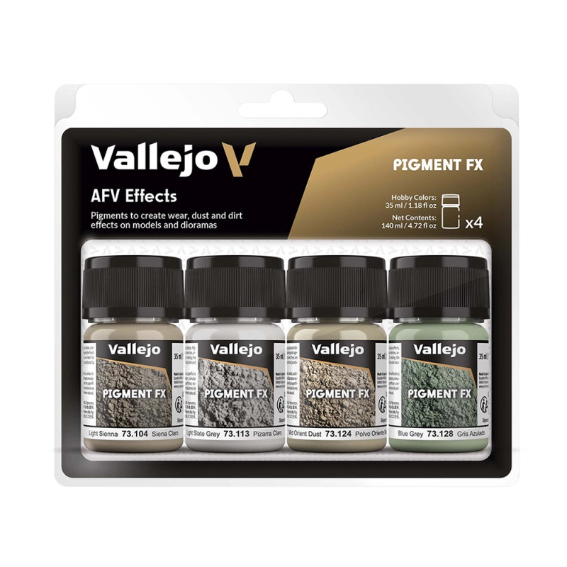 Set de Pigment FX 4x35ml - Véhicules blindés - VALLEJO 73.187