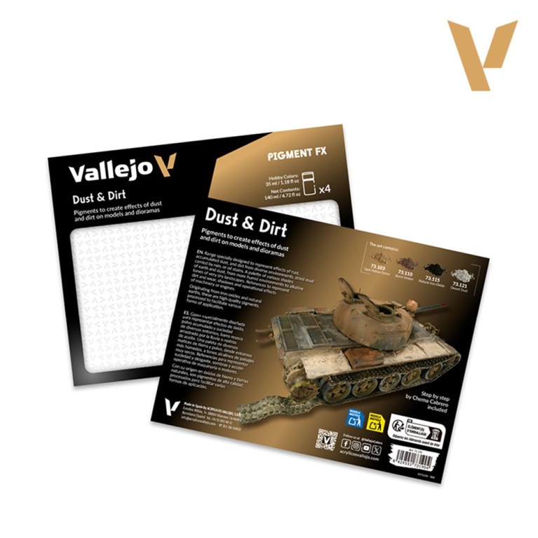 Set de Pigment FX 4x35ml - Poussière et saleté - VALLEJO 73.190