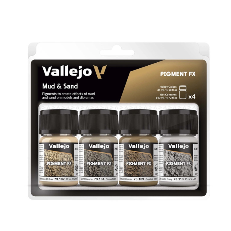 Set de Pigment FX 4x35ml - Boue et Sable - VALLEJO 73.191