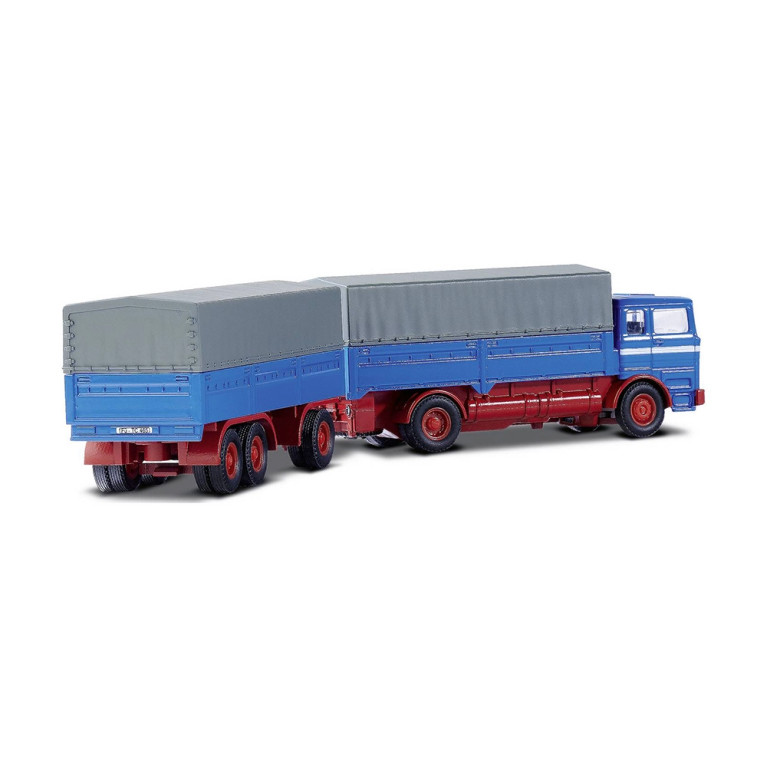 Camion Mercedes Benz 1620 Bâché + remorque - 1/87 - CARSON 500504157