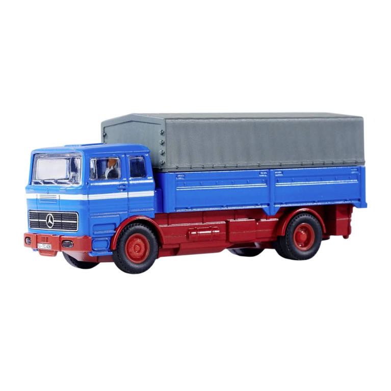 Camion Mercedes Benz 1620 Bâché + remorque - 1/87 - CARSON 500504157
