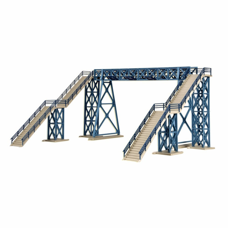 Passerelle pour piétons 2 voies maquette à monter -HO-1/87-VOLLMER 45709