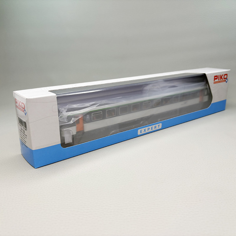 PIKO 97139 - Voiture voyageur, B11tu, 2CL, livrée Corail, logo Casquette, SNCF