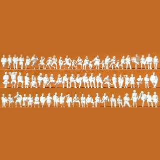 Figurines 1:87 Peintes Evemodel Trace H0 1:87 Figurines Debout Assises, Personnes, Kit De Modélisation, Passagers (60 Mini Personnage