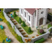 L'église du village avec son cimetière - Faller 130679 - HO 1/87