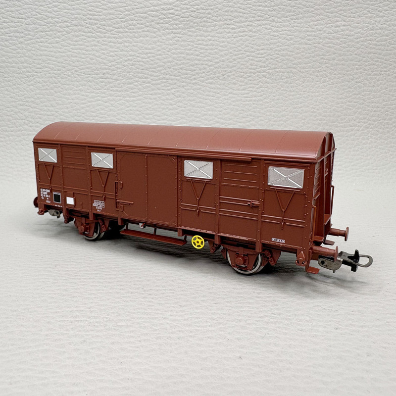 PIKO 96638  - Wagon couvert type Wg, livrée brun, SNCF