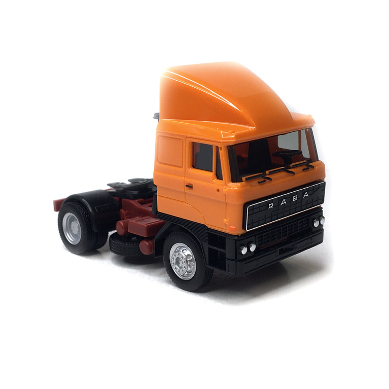 Tracteur rigide RABA, 2 essieux, orange, HERPA 317382-002 - HO 1/87