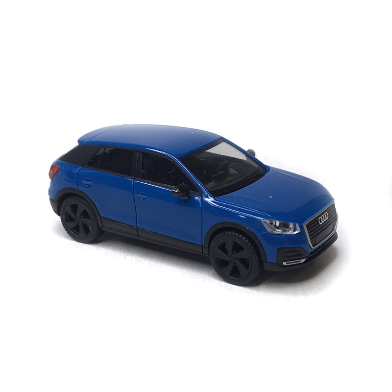 Audi Q2, bleu, 2016 - HERPA 028677-003- HO 1/87