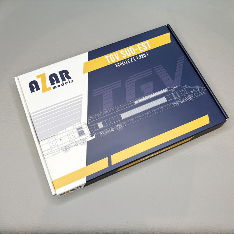 TGV PSE, Paris Sud-Est, rame N°46, 7 éléments, livrée Atlantique, SNCF - AZAR MODELS T01-AB1A