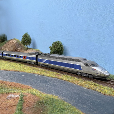 TGV PSE, Paris Sud-Est, rame N°46, 7 éléments, livrée Atlantique, SNCF, Ep IV - AZAR MODELS T01-AB1A - Z 1/220
