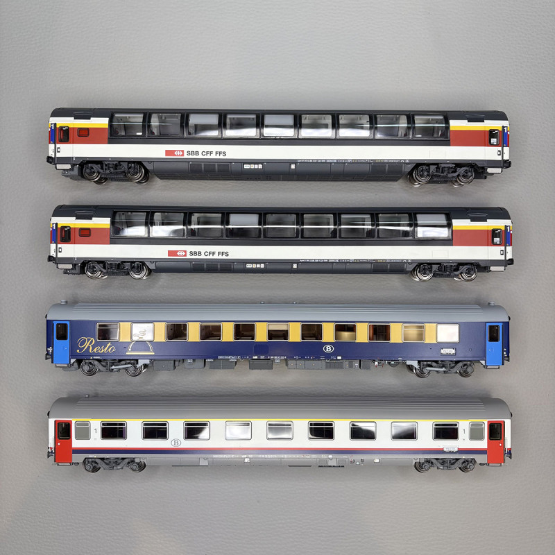Rame EC91 Vauban, ligne Bruxelle - Milan, 8 éléments, SNCB / SBB - LSMODELS MW2102