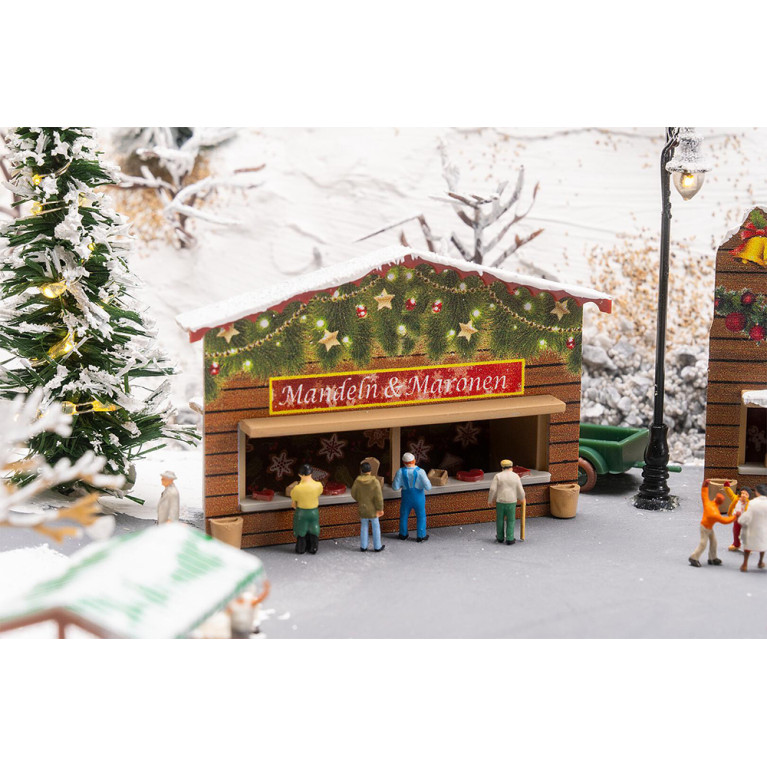 2 stands de marché de Noël - Faller 272020 - N 1/160