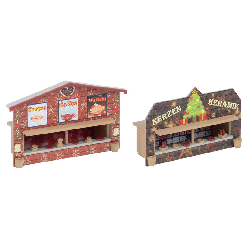 2 stands de marché de Noël - Faller 272021 - N 1/160