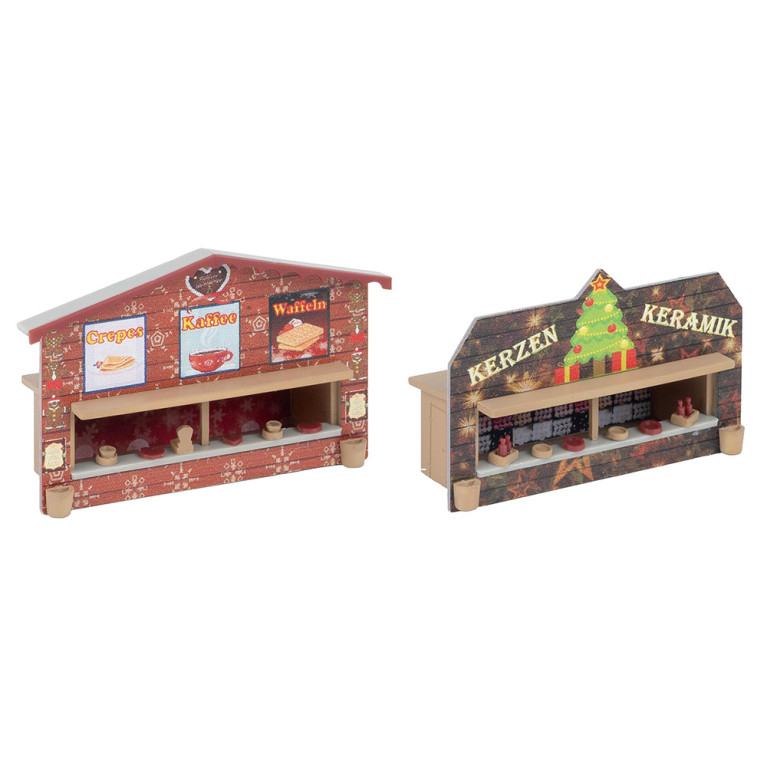 2 stands de marché de Noël - Faller 272021 - N 1/160