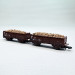 2 wagons tombereaux type E0 17, chargement de betteraves sucrières, DB - MARKLIN 82396