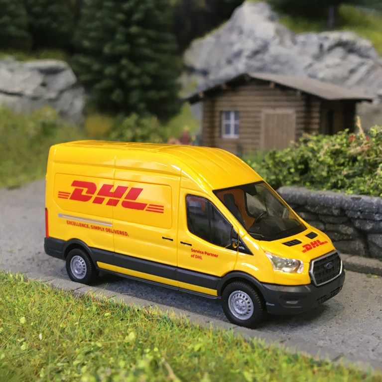 Ford Transit, DHL - BUSCH 54508 - HO 1/87