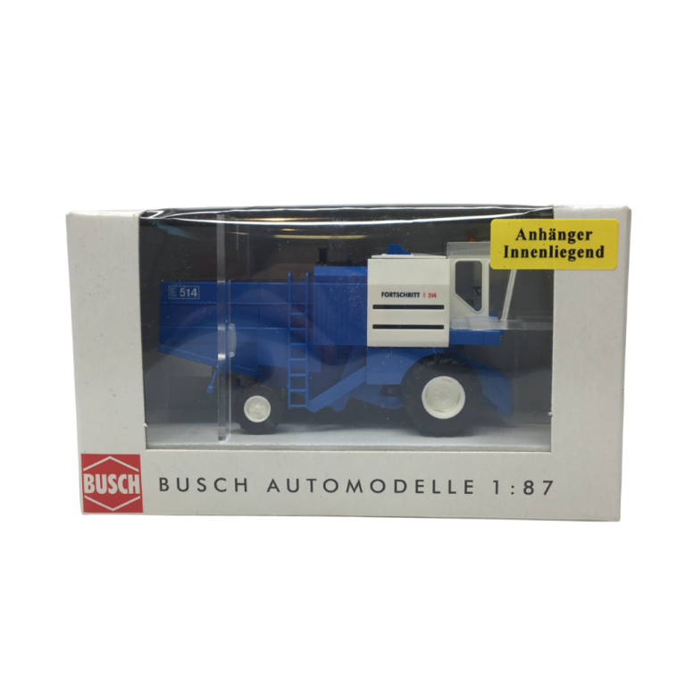 Moissoneuse-batteuse, Fortschritt E514, bleu/blanc - BUSCH 40183 - HO 1/87