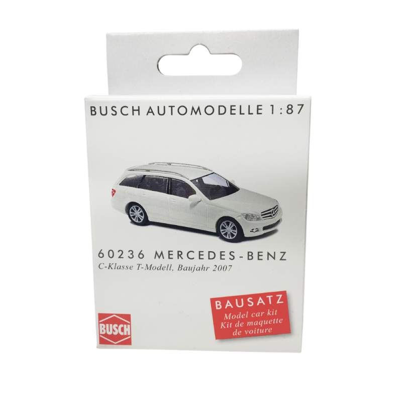 Mercedes Benz Classe C, blanc, 2007  - BUSCH 60236 - HO 1/87