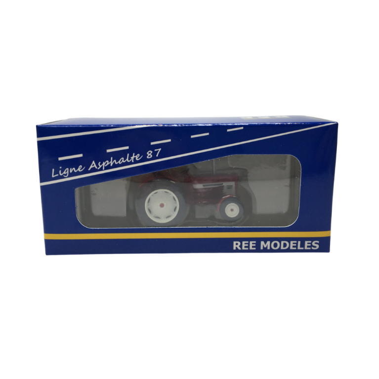 Tracteur Mc-Cormick INTERNATIONAL HI 654 avec arceau de sécurité, 1972 - REE CB180 - HO 1/87