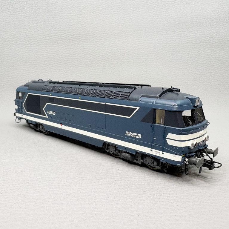 REE MB-248 - Locomotive diesel  BB 67550, bleue, logo Nouille, Nevers, SNCF