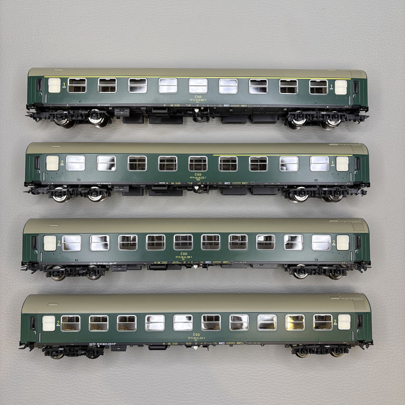 Train vapeur locomotive Albatros et 4 voitures "Musé", ZSR/CD- MARKLIN 26498