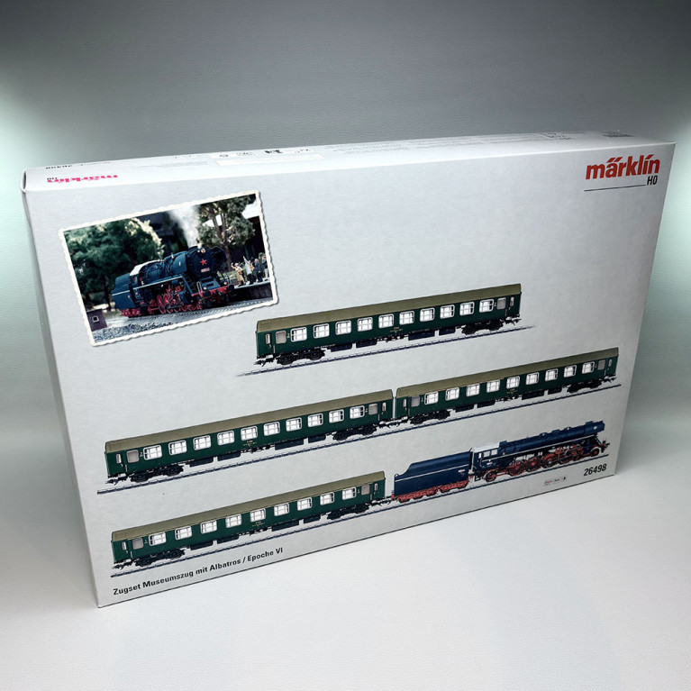 Train vapeur locomotive Albatros et 4 voitures "Musé", ZSR/CD- MARKLIN 26498