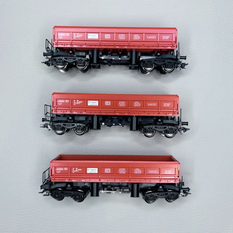 3 wagons à bennes basculantes type Fas, DB - MARKLIN 48458