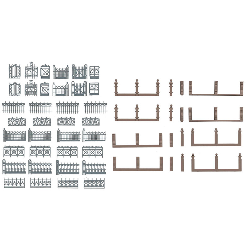 Clôture de villa, gris - Faller 180426 - HO 1/87