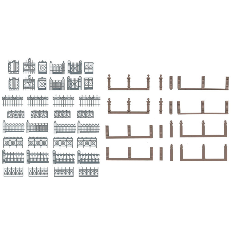 Clôture de villa, gris - Faller 180426 - HO 1/87