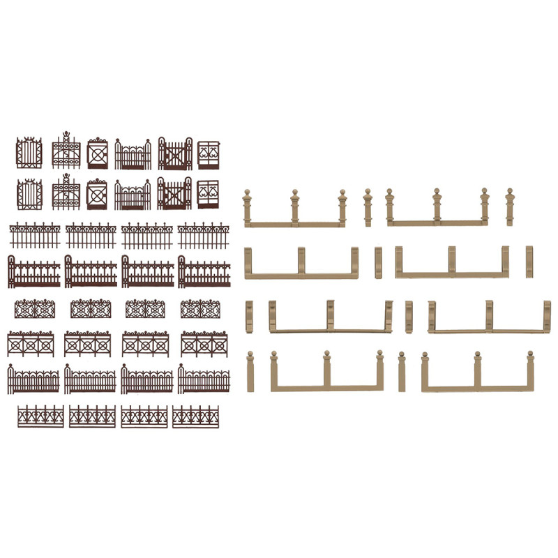 Clôture de villa, brun - Faller 180425 - HO 1/87