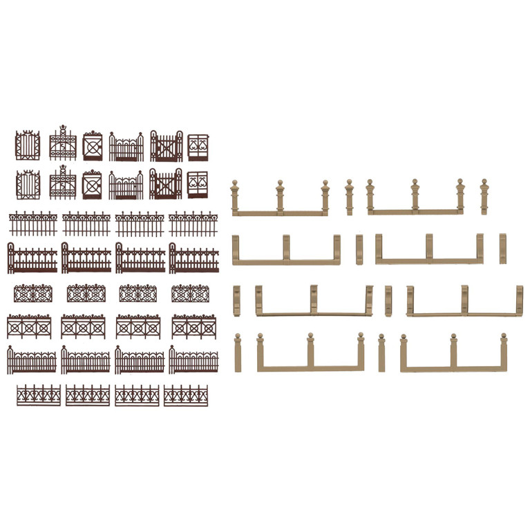 Clôture de villa, brun - Faller 180425 - HO 1/87