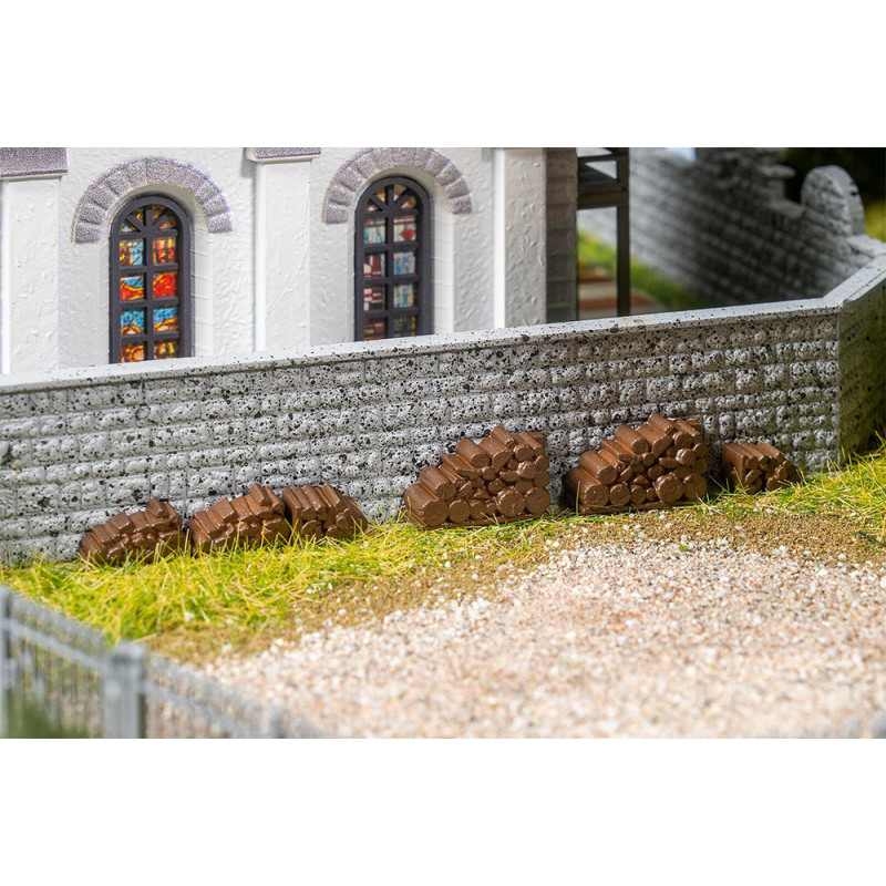 Pile de bois de chauffage, Vieux bois - Faller 180007 - HO 1/87