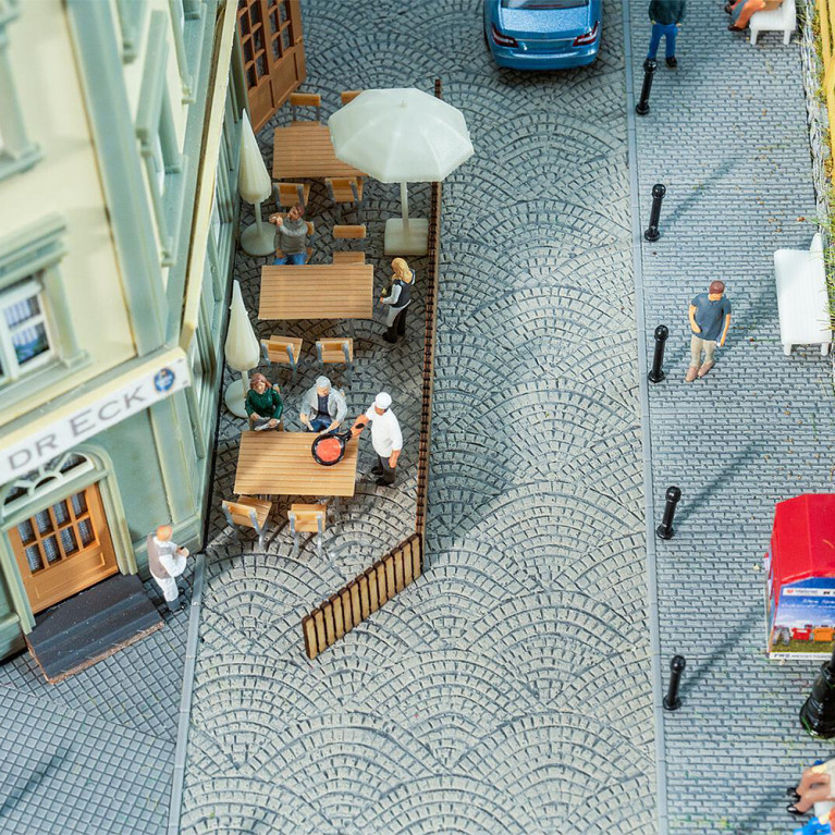 PREMIUM Film routier pavés romains - Faller 170312 - HO 1/87