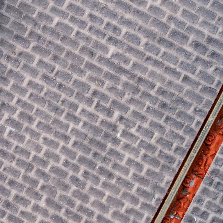 PREMIUM Film routier pavés, gris foncé - Faller 170311 - HO 1/87