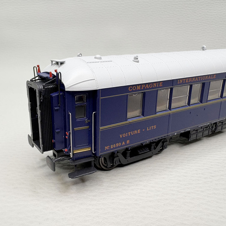 LSMODELS MW1006 - 6 voitures WL S2, Restaurant WR, fourgon Fg, "Bombay Express" 1933, avec éclairage, CIWL -