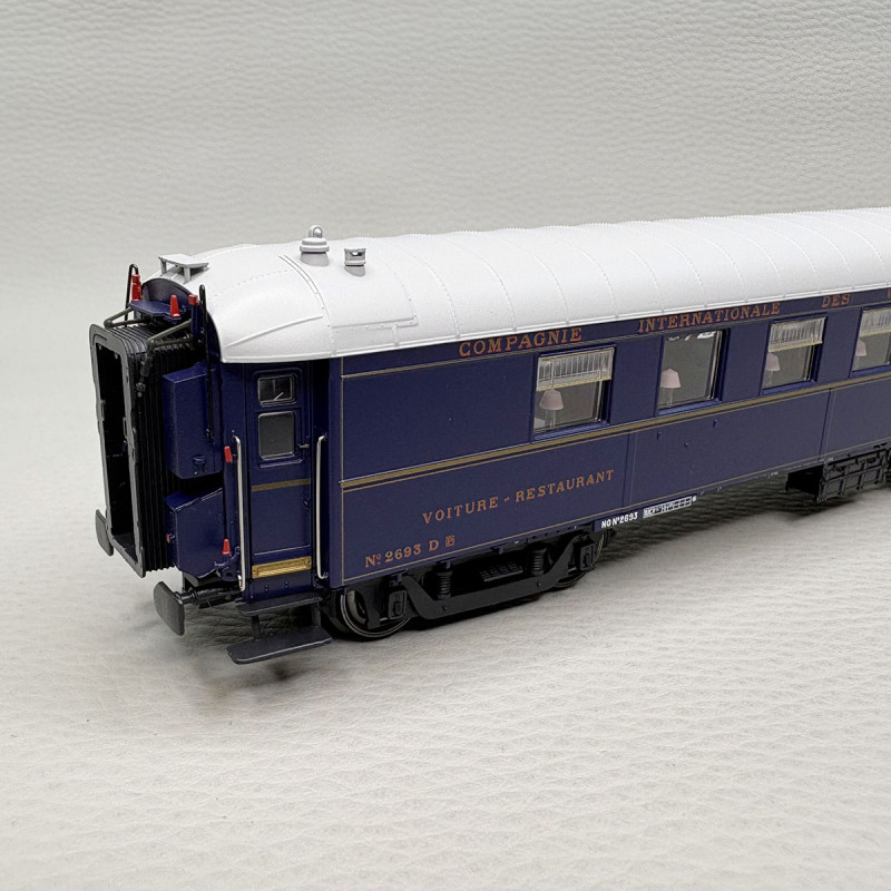 LSMODELS MW1006 - 6 voitures WL S2, Restaurant WR, fourgon Fg, "Bombay Express" 1933, avec éclairage, CIWL -