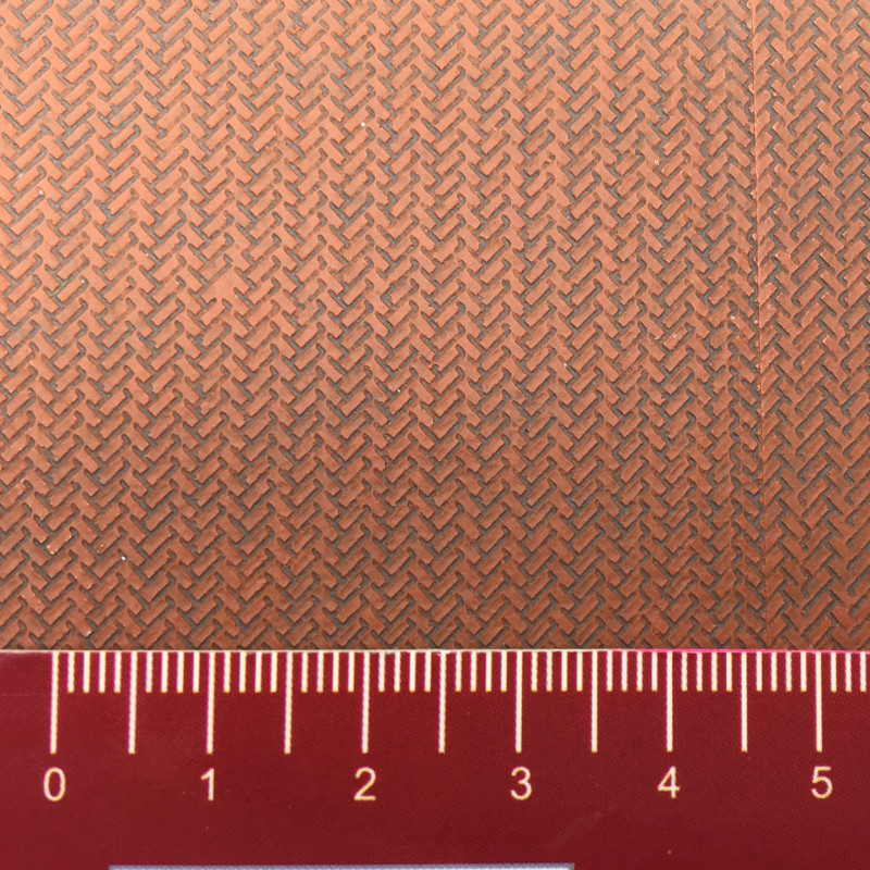 PREMIUM Feuille routière, pavés clinkers, rouge - Faller 170316 - HO 1/87