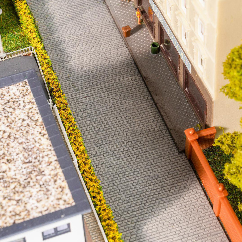 PREMIUM Film routier, pavés, gris clair - Faller 272310 - N 1/160