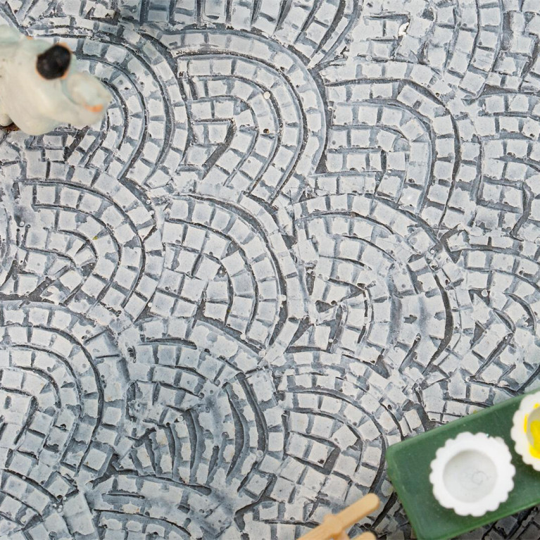 PREMIUM Film routier, pavés romains - Faller 272312 - N 1/160