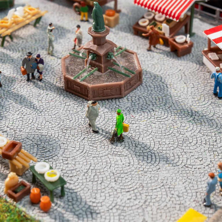 PREMIUM Film routier, pavés romains - Faller 272312 - N 1/160