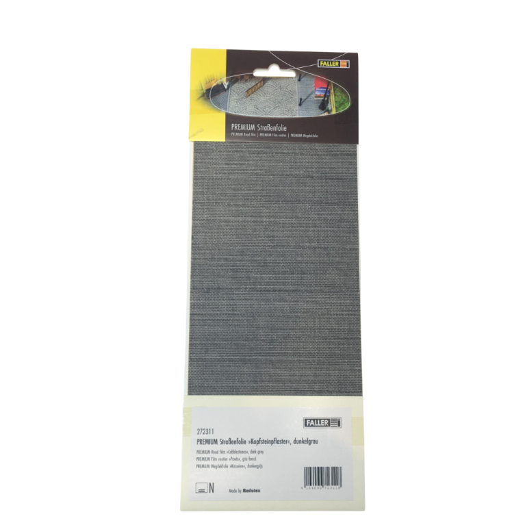 PREMIUM Film routier, pavés, gris foncé - Faller 272311 - N 1/160