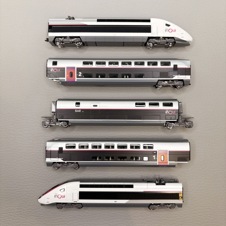 TGV Euroduplex "inOui", rame N°4711, 5 éléments dont BAR, SNCF  - KATO 10-2131