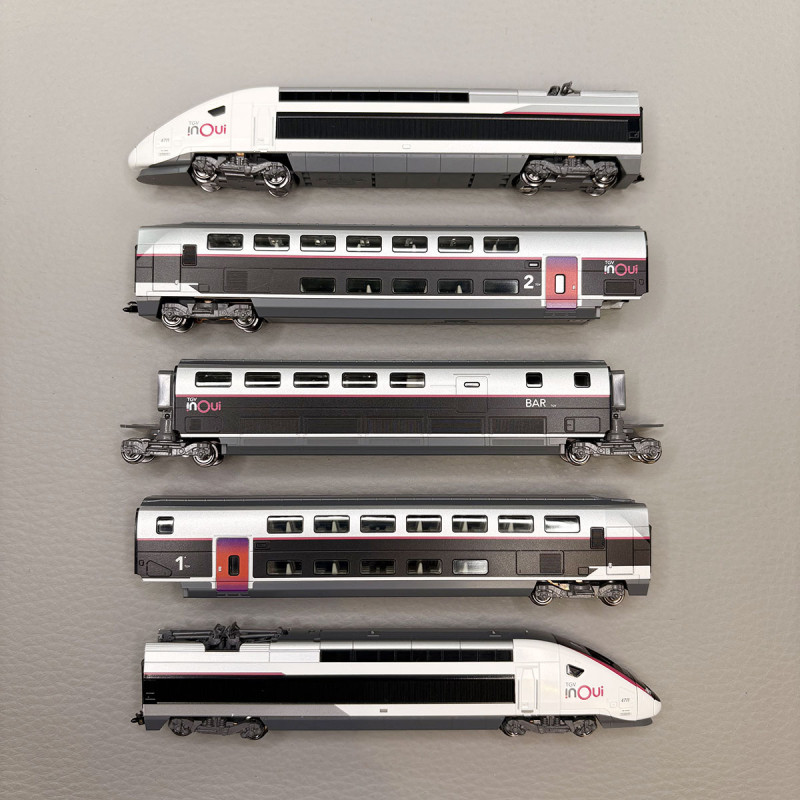 TGV Euroduplex "inOui", rame N°4711, 5 éléments dont BAR, SNCF  - KATO 10-2131