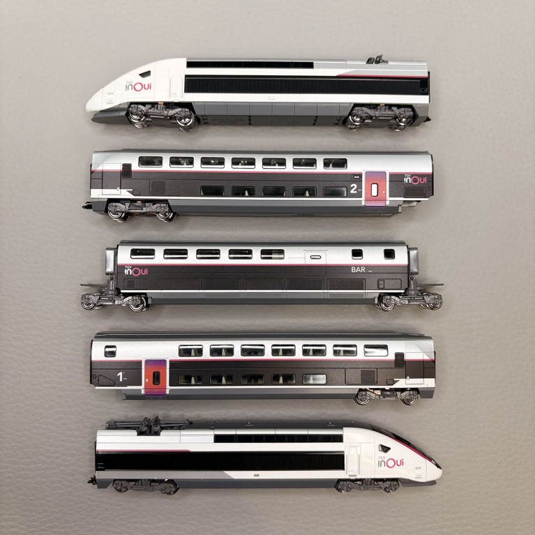 TGV Euroduplex "inOui", rame N°4711, 5 éléments dont BAR, SNCF  - KATO 10-2131