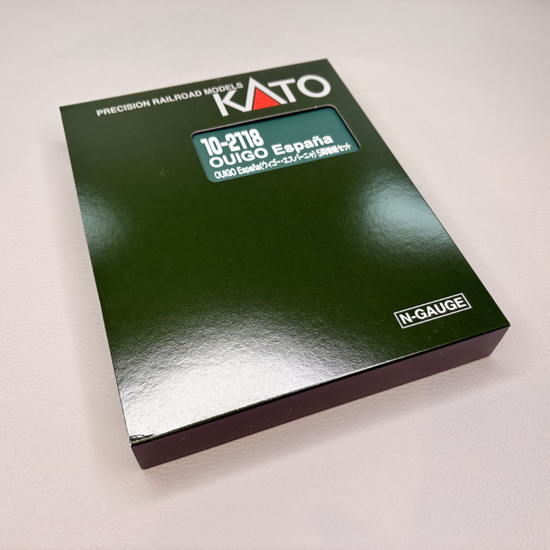 5 voitures intermédiaires TGV Ouigo, rame N°807, France / Espagne, SNCF  - KATO 10-2118