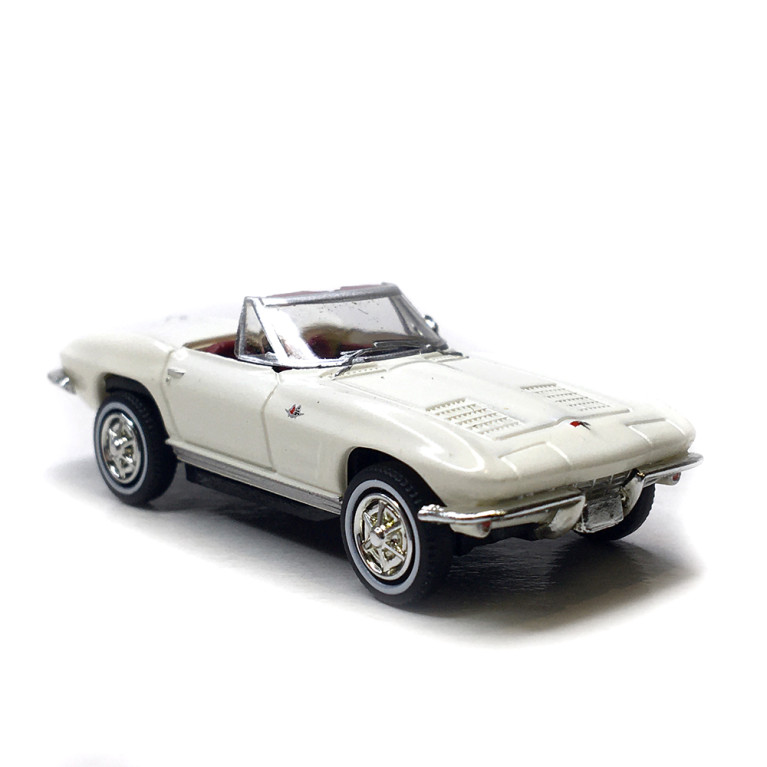 Chevrolet Corvette C2, cabriolet ouvert, blanc, 1963 - BREKINA 18031 - HO 1/87