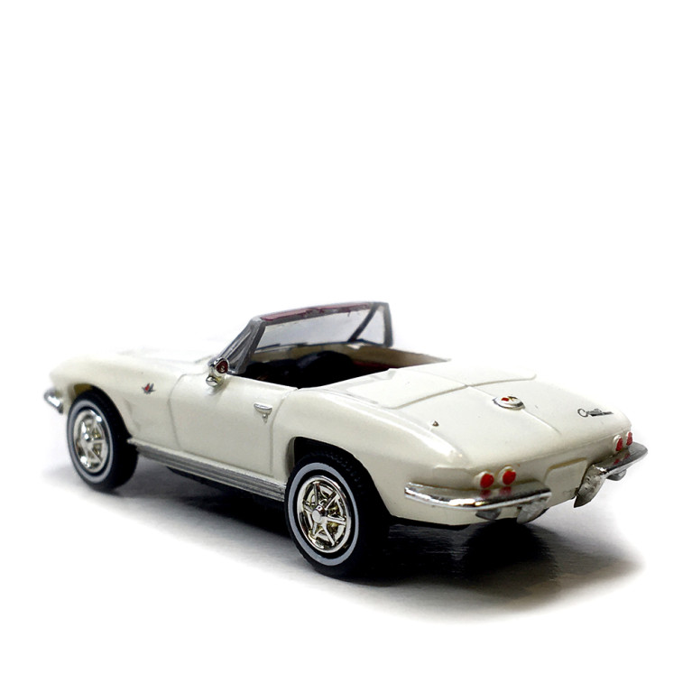 Chevrolet Corvette C2, cabriolet ouvert, blanc, 1963 - BREKINA 18031 - HO 1/87